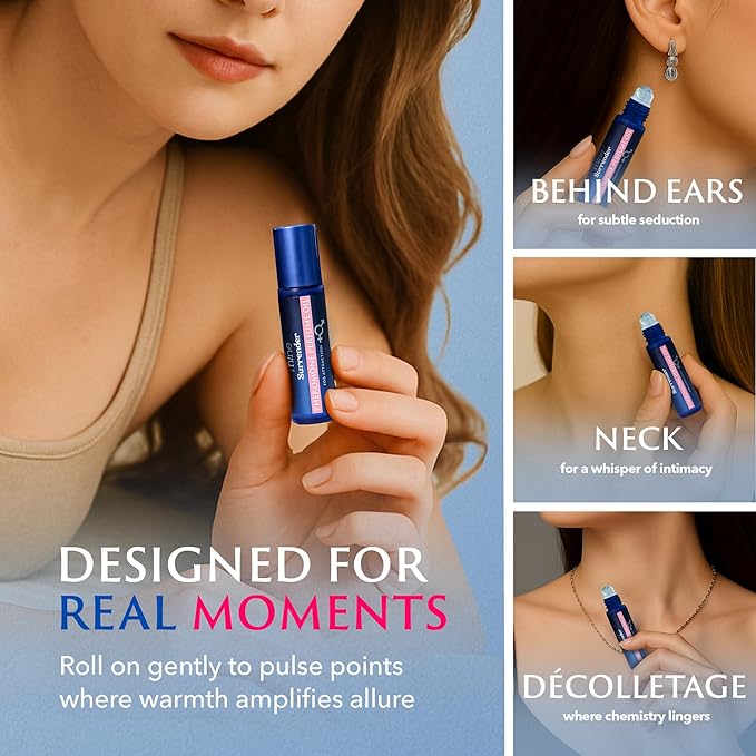Mine Pheromones Perfumes for Women, Long Lasting, Travel Size Roll On Oil - 0.33 fl.oz (10ml)