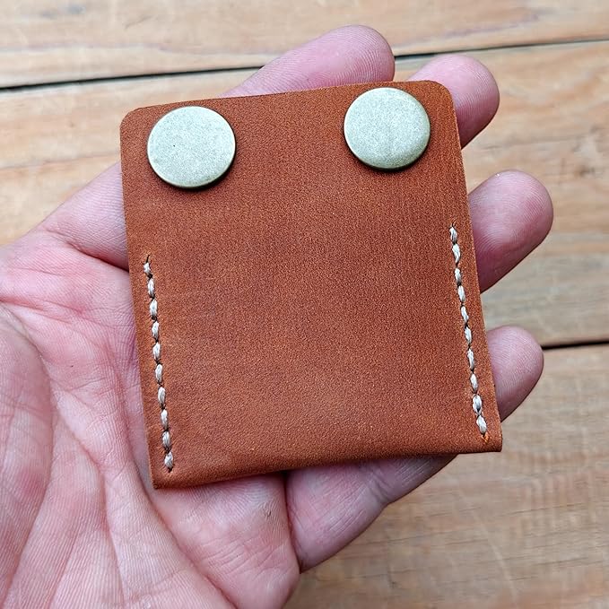 Handmade Leather Safety Razor Travel Cover, Double Edge Razor Head Protective Sheath For men Fits Most Safety Razors (Brown)