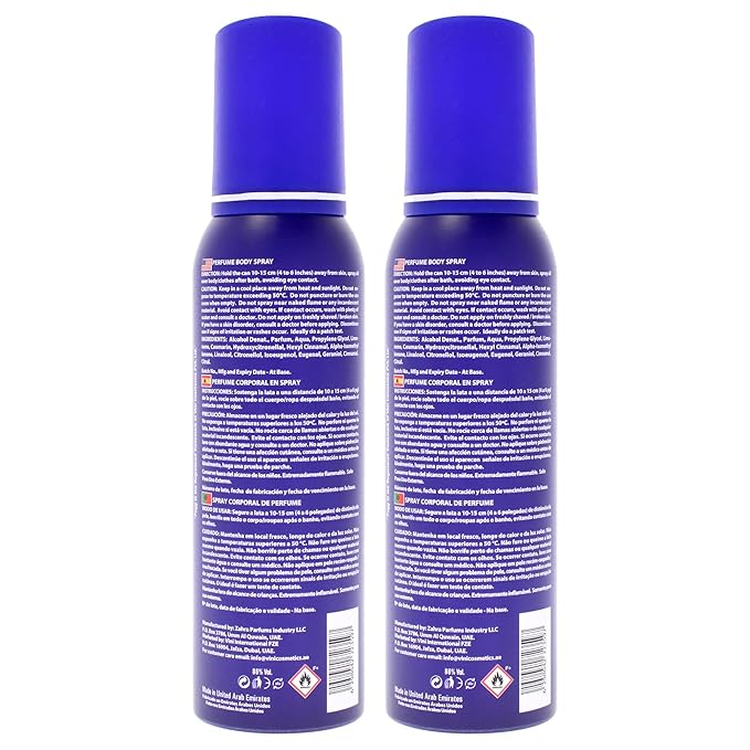 Fragrance Body Spray - Royal by Fogg for Men - 5 oz Body Spray - Pack of 2
