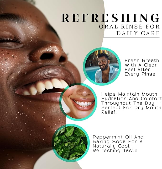 Vanman's - Oral Mouth Care Kit with Two Oral Rinse Mouthwash (8.8 Ounce) - Aloe, Fresh Mint Remineralizing Mouthwash for Gum Health, Bad Breath and Dry Mouth