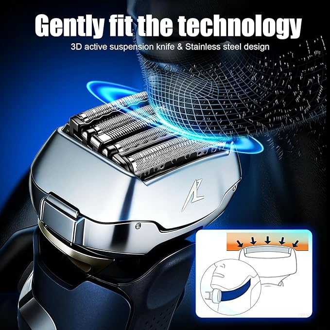 Shaver Replacement Blades and Foil Compatible with Panasonic ARC5 5-Blade WES9032P ES9032 ES9034 ES9036 ES9038, Fits Models ES-LV61, ES-LV65, ES-LV67, ES-LV95, ES-LV97(1pc)