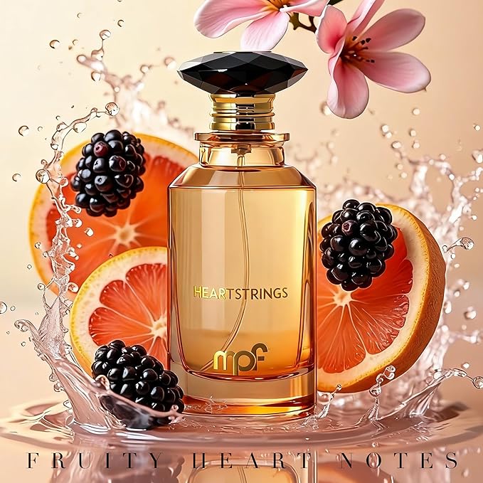 Heartstrings Unisex Eau de Parfum 100ml Bergamot Ginger Cologne Style Fragrance Long Lasting Sandalwood Amberwood Scent Perfume Gift for Men Women