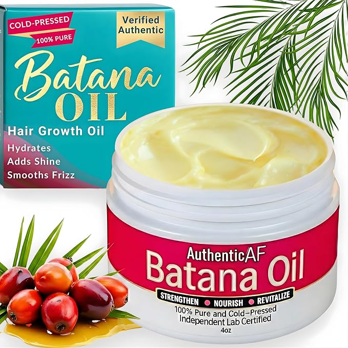 Dr. Sebi Batana Oil for Hair Growth, 100% Pure Raw & Unrefined from Honduras, Aceite de Batana Hair Growth Oil for 4C Hair - Edges, Scalp, Length