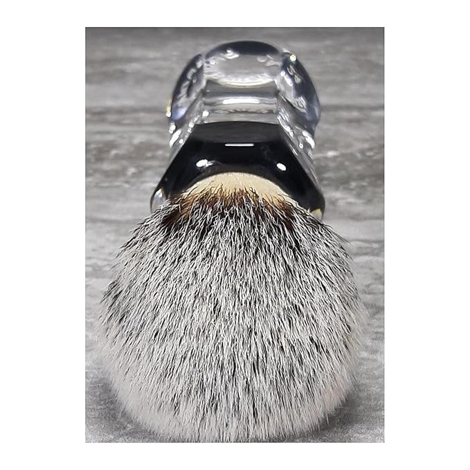 Yaqi Robin Synthetic Clear Handle Shaving Brush