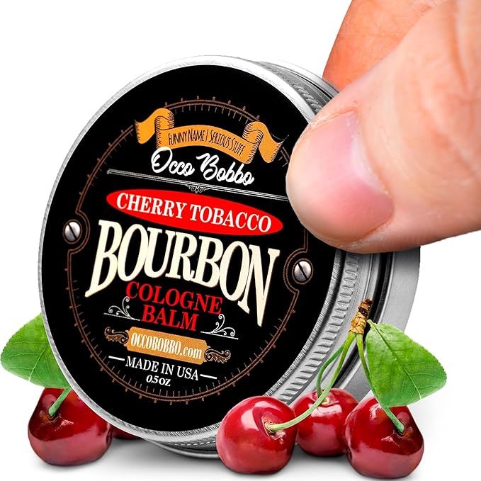 Handy Hound Occo Bobbo Cherry Tobacco Bourbon Cologne for Men - Mens Solid Cologne Bourbon - Bold and Masculine Scent - Perfectly Crafted for the Modern Man - Made in the USA (.5 oz)