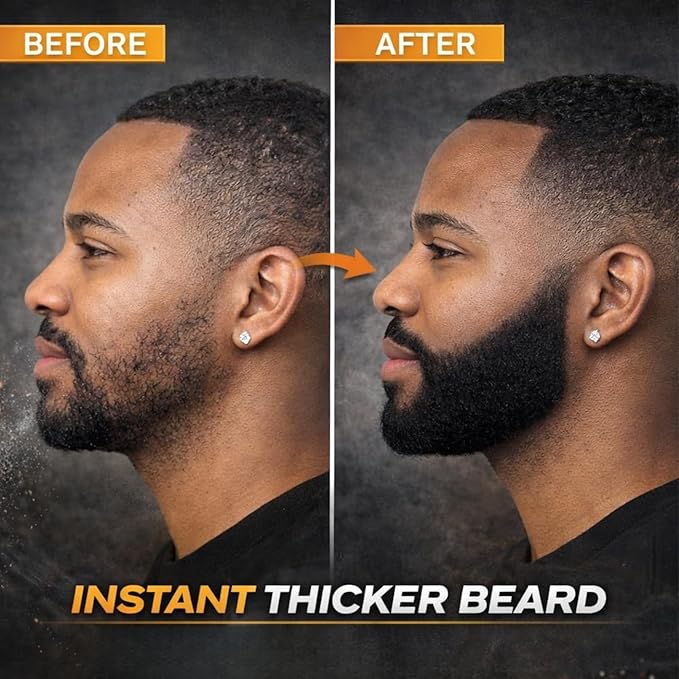 Hair Thickening Fibers (Black), Hair Fiber Locking Spray + Applicator Fiber Pump to create Natural looking Fuller Hair and Beard | Man Card Included | Hair Set by the THE MAN KIT