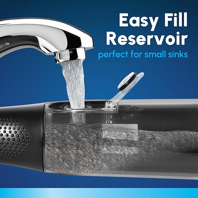 Waterpik Cordless Express Water Flosser, Battery Operated & Portable for Travel & Home, ADA Accepted, Waterproof for Shower Use, Black WF-02, Packaging May Vary