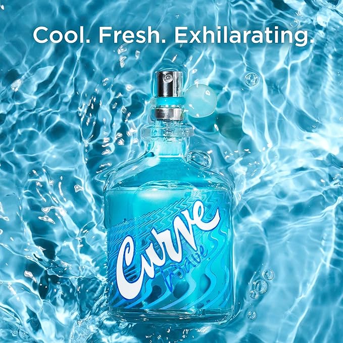Curve Wave Men's Cologne Fragrance Spray, Gift for Him, Casual Day or Night Scent, 4.2 fl oz