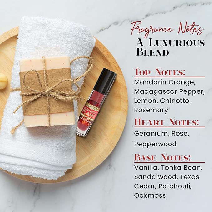 MOBETTER FRAGRANCE OILS Very Erus Flame Men Body Oil (10ml Roll On), Travel Size, Aquatic Scent, Top notes are Mandarin Orange, Madagascar Pepper, Lemon, Chinotto and Rosemary