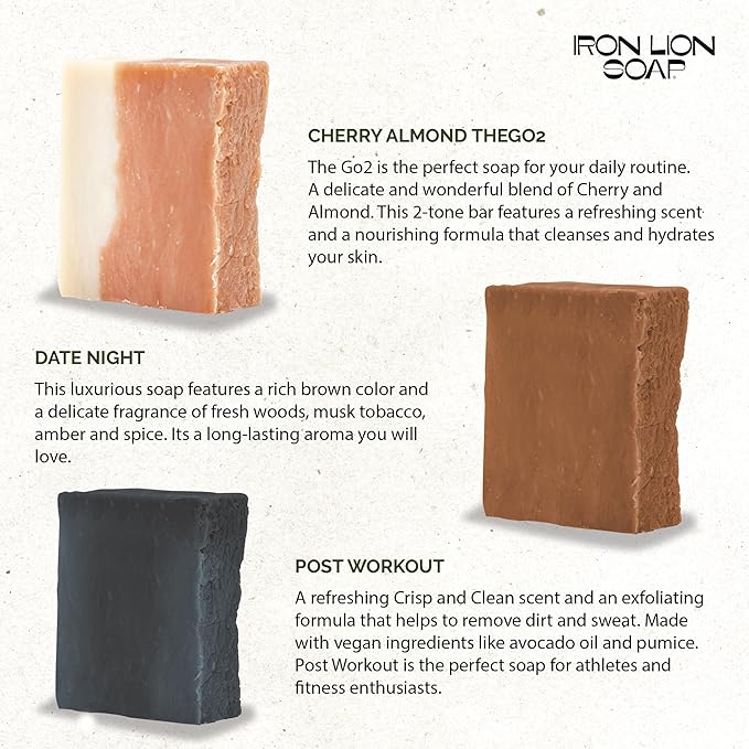 ILS Soap Co.– All-Natural Soap bar for Men & Women – Cold Process, Handmade in the USA