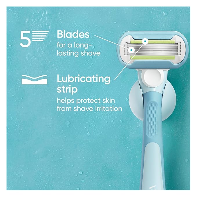 Gillette Venus Womens Razor Blade Refills, Venus Extra Smooth 4 Count and Venus Deluxe Smooth Sensitive 2 Count, 6 Total Refills, Holiday Gifts for Women