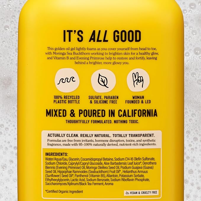 California Naturals Glow Body Wash Sunset Citrus 2-Pack, Hydrating Body Wash for Soft Glowing Skin, Gentle Skin Care for Women & Men, Natural, Vegan, Cruelty, Paraben & Sulfate Free, 20 oz