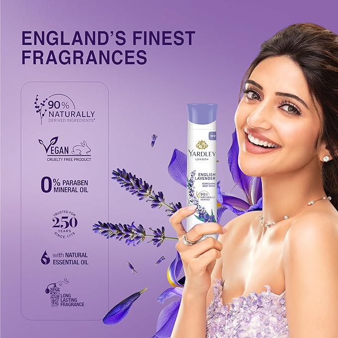 Yardley London Referishing Body Spray English Lavender 150ml