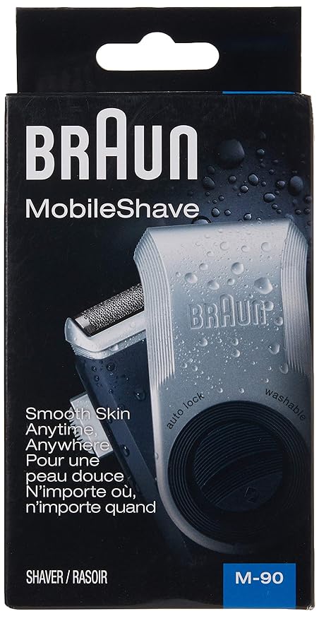 Braun Electric Razor for Men, M90 Mobile Electric Shaver, Precision Trimmer, Washable