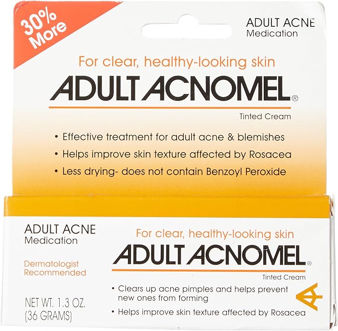 Acnomel Adult Acne Medication Cream 1.3 Oz