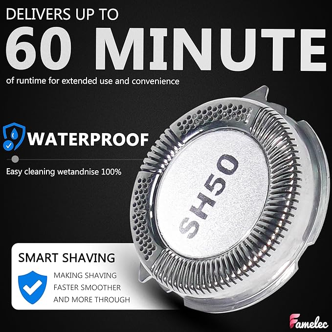 SH50 Blades Head for Philips Norelco Series 5000 (S5xxx), Electric Razor Compatible with Norelco 5000 Series Shaver Replacement Heads, Fit for Models S5660/84, S5590/81, S5290/88, S5210/8