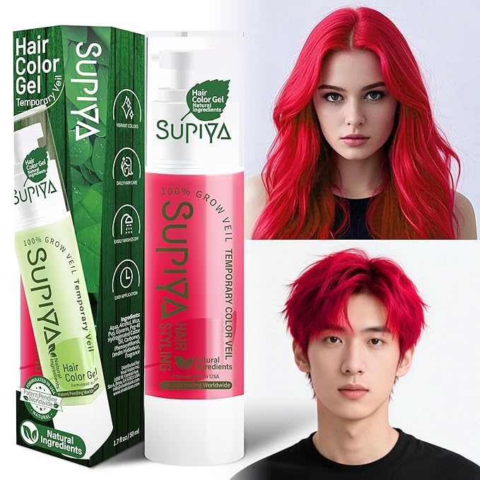 Temporary Hair Color - Washable Hair Wax for Men and Women, All-Day Hold Disposable Hair Wax for Party, Cosplay & Daily (Marige Color #68)