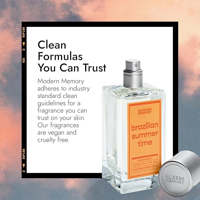 Modern Memory Brazilian Summertime Eau de Parfum for Women, 2.5 fl oz - Notes of Lemon, Salted Caramel & Rich Almond