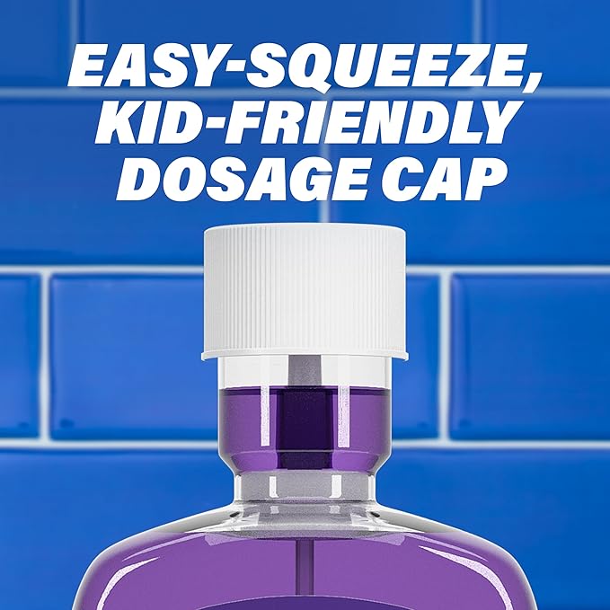 ACT Kids Anticavity Fluoride Mouthwash, Groovy Grape | 16.9 fl. oz. | Alcohol Free | Accurate Dosing Cup | Pack of 2
