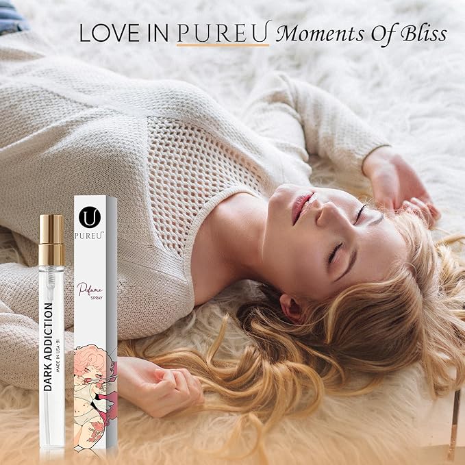 PUREU Perfume Oil for Women Men Ambery Vanilla Long Lasting Perfume Body Oil Travel Size 0.4oz/12 mL