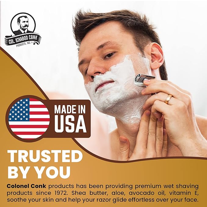 COL CONK AMBER SHAVE SOAP