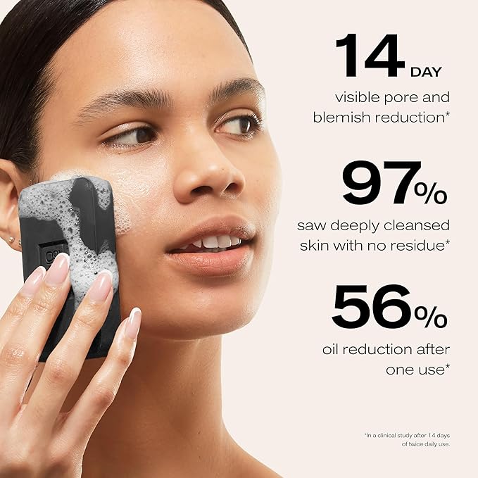 Erno Laszlo Sea Mud Deep Cleansing Face Wash Bar, Detox Charcoal Soap Bar with Dead Sea Mud, Removes Excess Oil, Unclogs Pores, Gently Exfoliates & Purifies Skin, For Oily, Blemish-Prone Skin, 1.7 oz