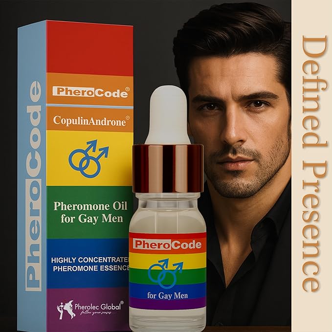 PheroCode Extra Strong Pheromone Cologne Perfume Body Oil for Gay Men Feromonas - Gay Male Fragrance Original Essential Perfume Best Gift for Him For Men 0.17 fl. Oz