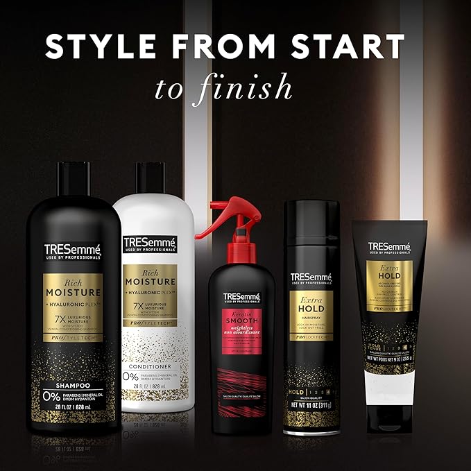 TRESemmé Styling Spray Pack of 6 Protecting Heat for Taming Frizz & Reducing Breakage, with Protection up to 450°, 8 Fl Oz