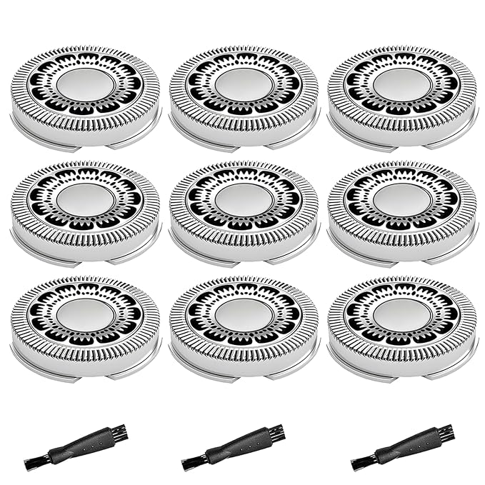 SH90 Replacement Heads Compatible with Philips Norelco Series 9000(S9xxx) 8000(S8xxx), Precision Blades for S9311 S8950 SW6700 SW9700 Razor Replacement Head,9 Pack