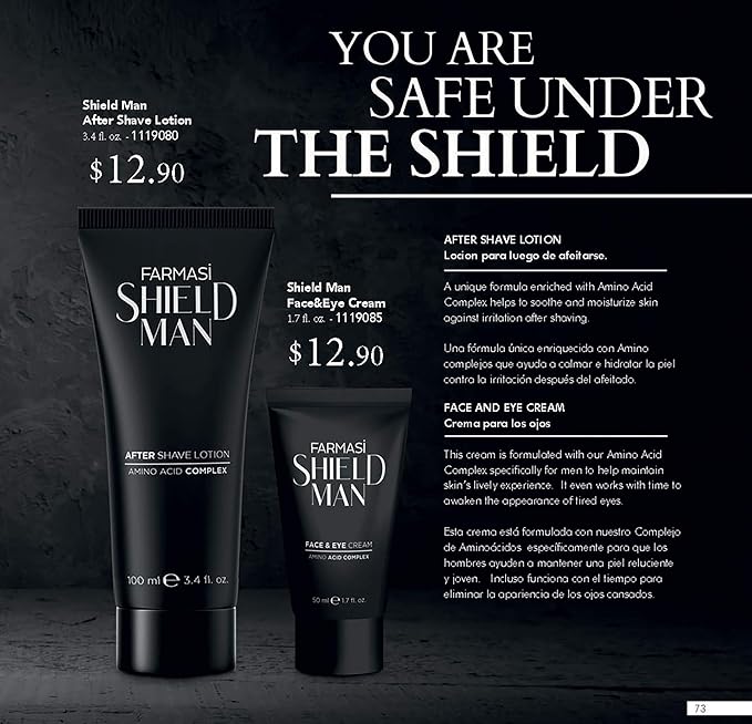 Farmasi Men 2 in 1 Soothing After Shave Balsam And Moisturizer 100 Ml (Usa)
