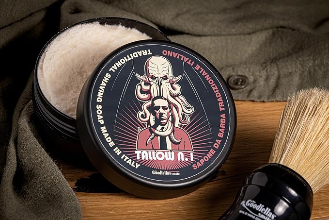 The Goodfellas' smile, TALLOW n.1 Shave Soap and Afltershave Splash Bundle, Made in Italy