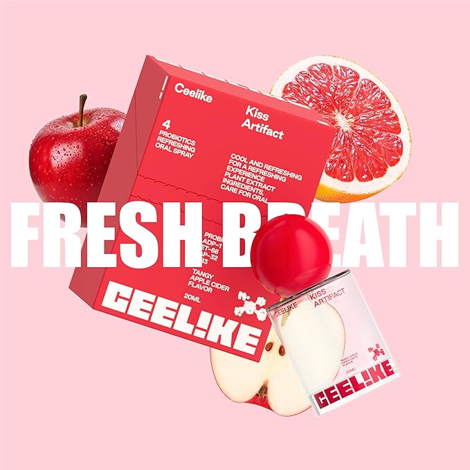 Oral Spray – Fresh Breath, Dual Cooling Experience & Convenient On-The-Go Design – Perfect for Freshening Breath Anywhere, Anytime (Apple Cider, 2 Count)