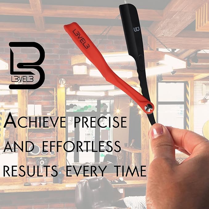 Level 3 Milly Razor - Fast and East to Assemble - Excellent Grip and Control - Straight Razor Holder- Level Three Holder