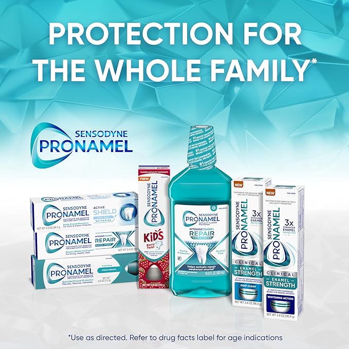 Sensodyne Pronamel Intensive Enamel Repair Toothpaste for Sensitive Teeth, to Reharden and Strengthen Enamel, Extra Fresh - 3.4 Ounces (Pack of 4)