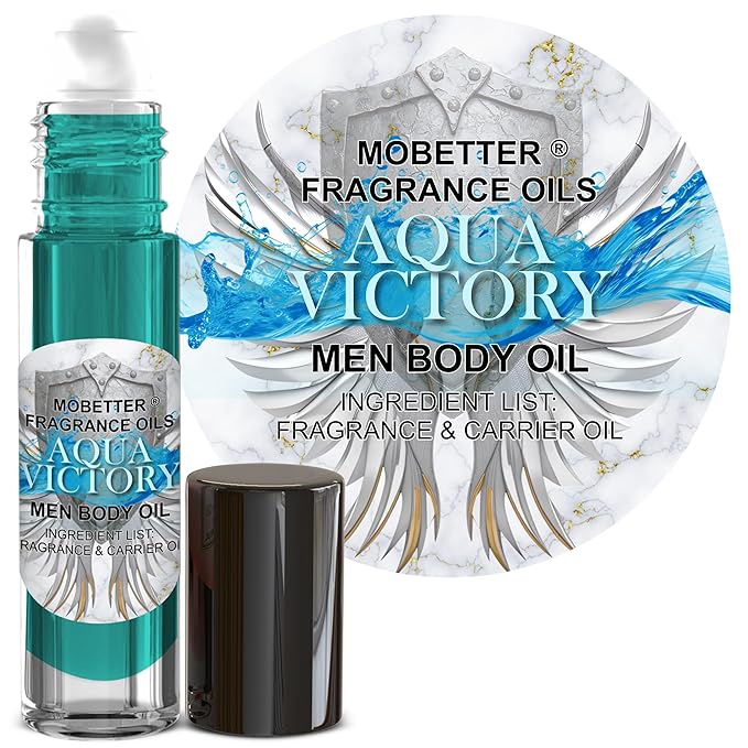 MOBETTER FRAGRANCE OILS Aqua Victory Fragrance Body Oil for Men