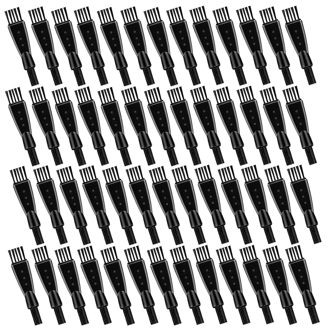 60PCS Men's Electric Shavers Cleaning Brush Double-Sided Shavers Brush Hair Brush Cleaner Tool Tiny Multi-Function Beard Brush Kit