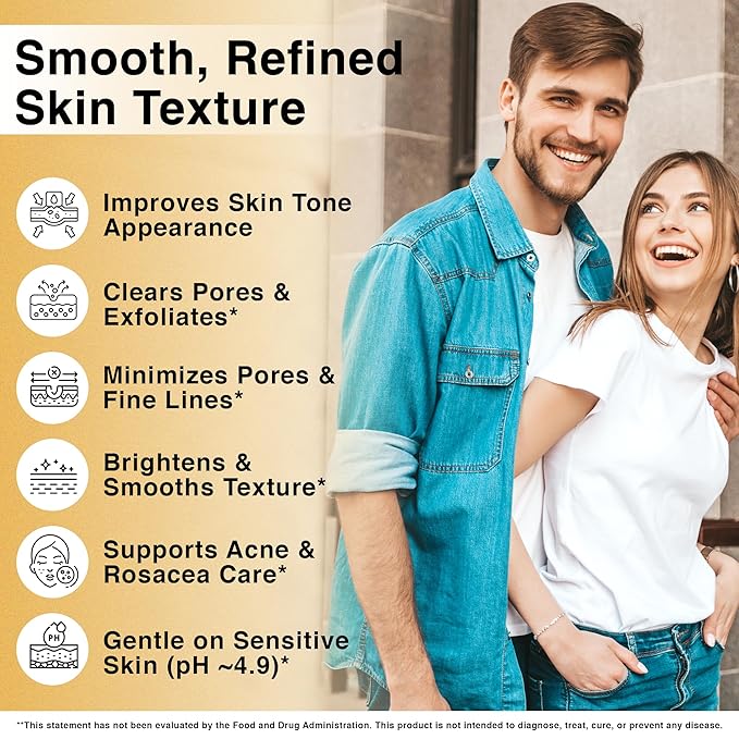 Foundation Skincare Azelaic Acid for Face 14% (1 Fl Oz) – Dermatologist Formula for Uneven and Blemish-Prone Skin, Supports Balanced Tone & Smooth Texture for Men & Women