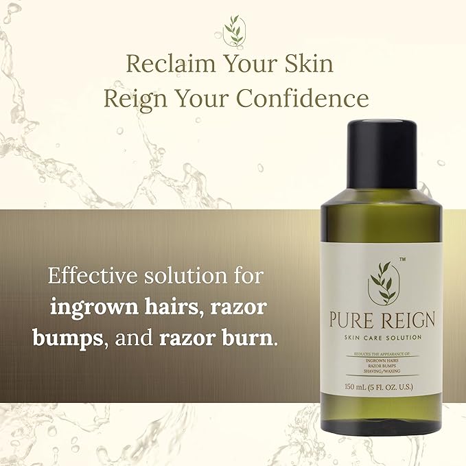Skin Care Solution | Ingrown Hairs, Razor Bumps, Shaving/Waxing 5oz (150ml)