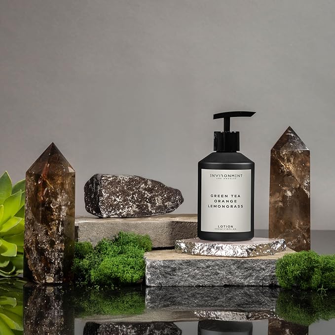 ENVIRONMENT Inspired by 5-Star Resort DBCH Lotion, 300ml Luxury Scented (Green Tea | Orange | Lemongrass) Bathroom Luxury, Men & Women High-End Body Lotion, Hand Cream, Dry Skin Treatment