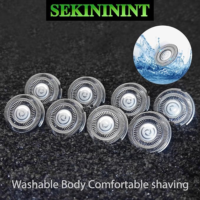 8 PCS Head Replacement Shaver Blades Compatible with Free Bird Flex Series Pro Electric Head Shaver