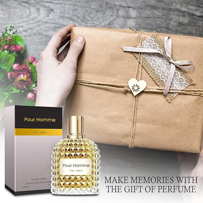 Men's Cologne Include 4 Variety Pack Perfume Gift Set- 3.4 Fl Oz Each Eau De Parfume Tobacco,Musk,Woody,Masculine Scent Long Lasting Fragrance(Bundle N)