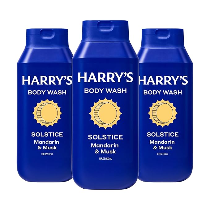 Harry's Men's Body Wash - Solstice - (3 Pack) 18 fl oz - Shower Gel for Men - No Parabens, Sulfates, or Dyes