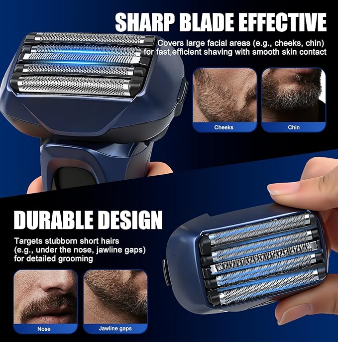 WES9032 Shaver Replacement Foil Head Compatible with Panasonic ARC5 Replacement Blades Suitable for models ES-LV97-K, ES-LV67-K, ES-LV95-S and ES-LV65-S (9032-1PC)