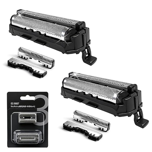 ES9013 Replacement Blades and Foil Compatible with Panasonic ARC3 Electric Razor for Men,Outer Foil and Inner Blade Set WES9013PC, 3-Blade shavers ES-LL41-K, ES81035 (2-Pack)