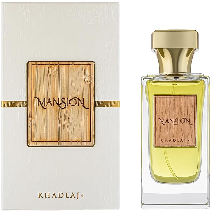 Khadlaj Mansion – Gourmand, Woody, Amber, Floral – Eau de Parfum Spray Long-Lasting Fragrance Unisex, 3.4 Ounce / 100ml