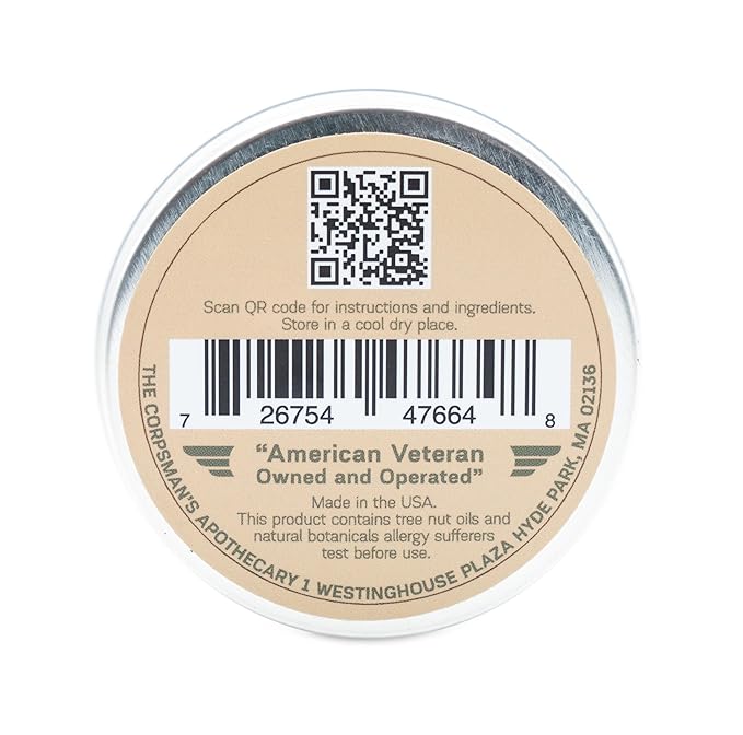 Corpsman's MUSTACHE WAX | Beeswax-based | Four Different Scents | 1 ounce (Benning)