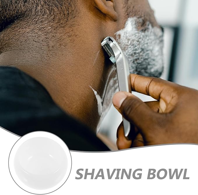 ERINGOGO Small Jade Porcelain Shaving Bowl for Men Deep Shaving Soap Bubble Cup Decorative Shave Container Suitable for Home and Travel Use