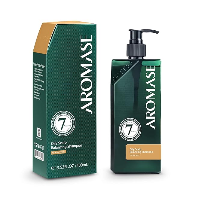 Aromase Oily Scalp Balancing Shampoo (Ideal for oily scalp with dandruff) 14 FL OZ