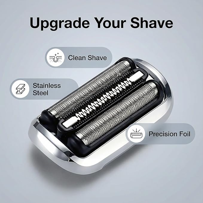 73S Series 7 Replacement Shaver Head for Braun S7 360 Flex Compatible, Replacement Blades for Braun Series 7 7020s 7025s 7027cc 7071cc 7075cc 7085cc (2PCS)
