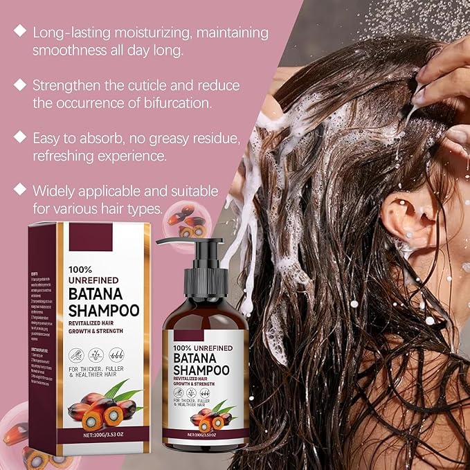 Shampoo Batana For Hair Growth, Shampoo Batana And Conditioner Oil (2 Pcs)